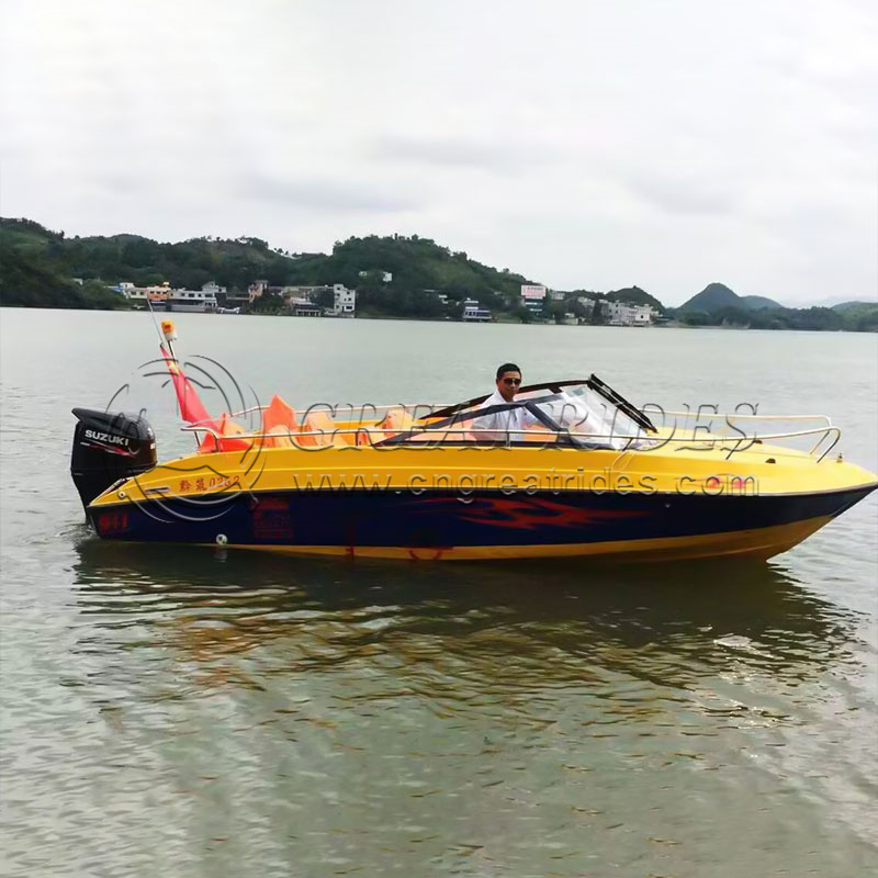 6m/19.6ft Luxury Boat Leisure Speed Boats for 12-15 Persons Fiberglass Fishing Boat for Sale