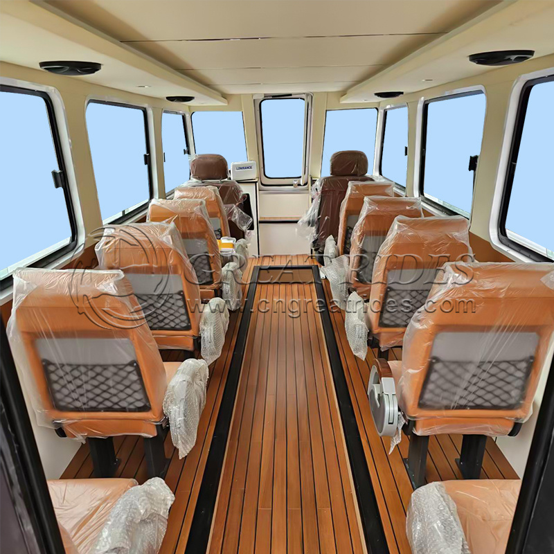 Newest Design 30.2ft/9.2m Aluminum Fishing Boat Console Cabin House Fishing Boat 12-14 Seats Luxury Boat Yacht