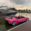 Popular Jet Propulsion Water Supercar Boat 5 Persons Fiberglass Jet Car Boat Sport Speed Luxury Jet Ski Car