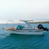Small 4.8m Aluminum Alloy Speed Boat Flybridge Leisure Boat 16ft Motor Yacht for Lake Recreation