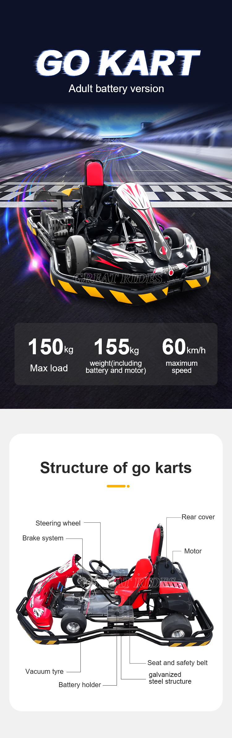 单人电池卡丁车GR_01