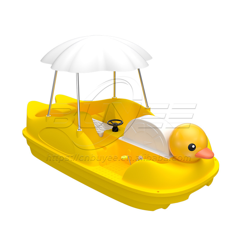 Hot Sale Luxury Electric Boat 4 Persons PE Paddle Boat Water Leisure Amusement Equipment for Water Park