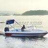 Luxury 17 Feet 5.18 Meters Fiberglass Fishing Speed Boat Outboard Motor Cruiser Hot Sale