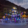 New Design Rotating And Lifting Music Thrilling Ride Rotating Time Jump For Amusement Park