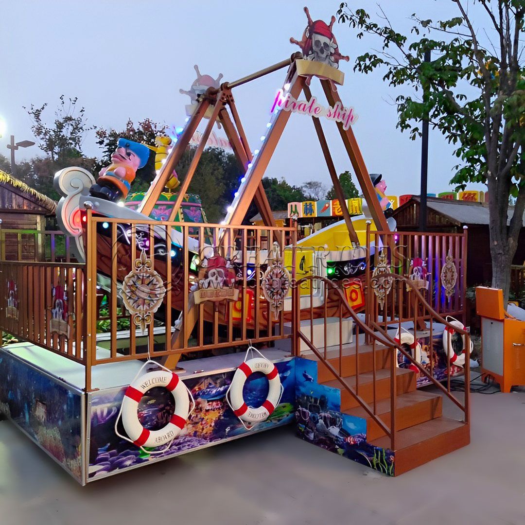 China supplier indoor children amusement park games swing mini pirate ship for sale