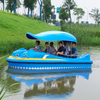 Popular Good Water Park Equipment 4.6m 6 Seats Fiberglass Electric Drifting Boat Battery Tourist Leisure Boat for Sale