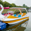 Water Play Equipment Fiberglass Boat Adult 4 Person Electric Boats For Water Park