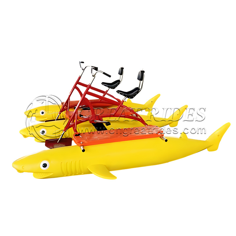 Water Sports Equipment LLDPE Pontoons Sea Buoy Bicycle Boat Bike Pedal Riding 