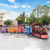 Outdoor Amusement Park Electric Steam Train Vintage Style Royal Retro Trackless Train Adults Tourist Trolley Train