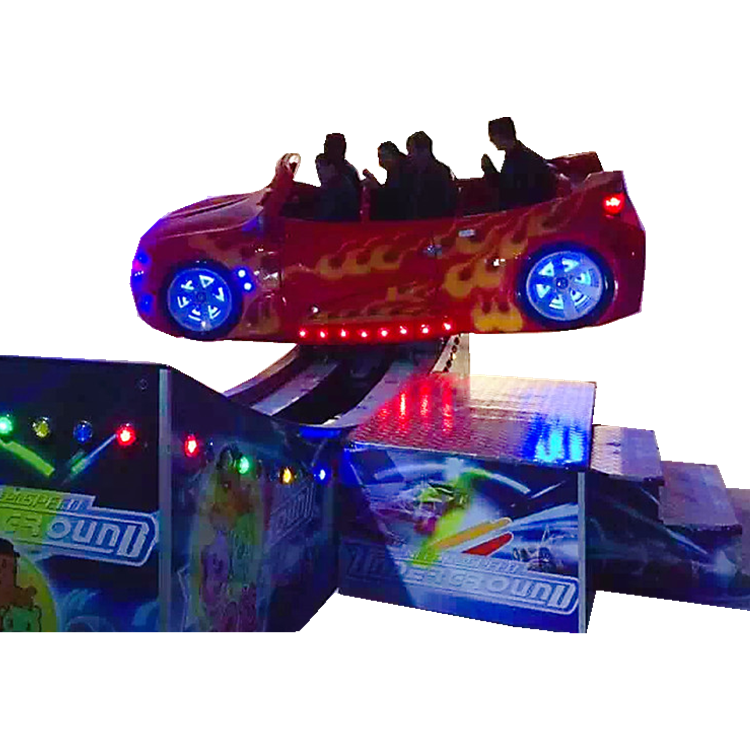 Portable Fairground Rides Family Spinning Sliding Car Space Mini Flying Car Ride On Track