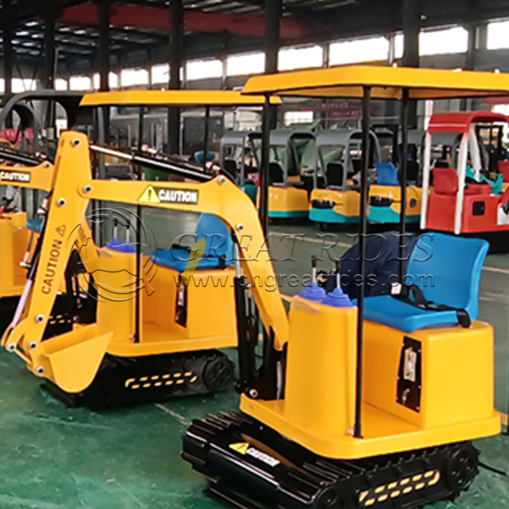 New Design Kids Mini Electric Excavator Rides Amusement Park Excavator Machine for Kids