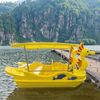 Stable Seahorse Style Electric Boat for 5 People Optional Canopy for Drifting Park Rentals