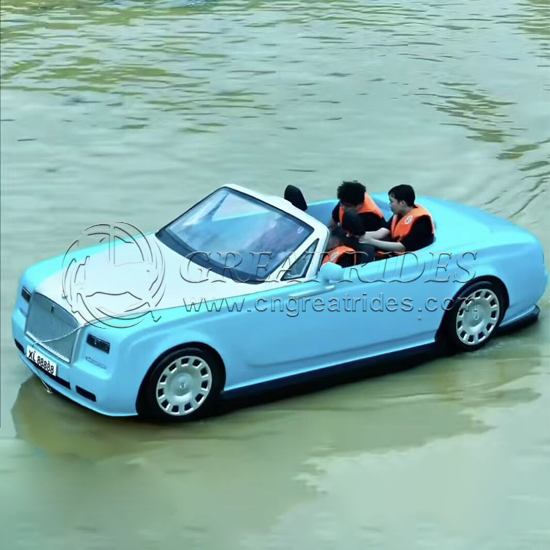 Popular Design 5.3m Water Racer Car with Outboard Engine Jet Ski Car Boat 5 Seats Water Sports Car Boat