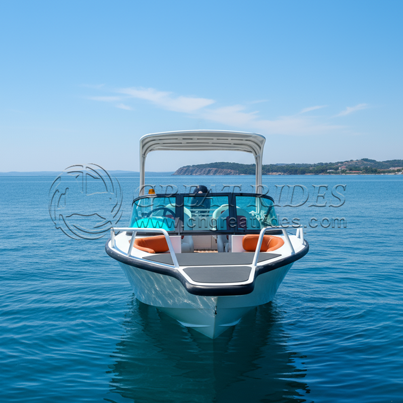 Small 4.8m Aluminum Alloy Speed Boat Flybridge Leisure Boat 16ft Motor Yacht for Lake Recreation