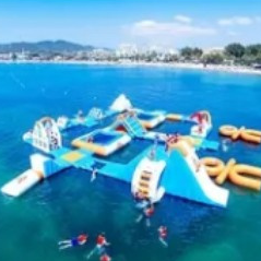 Best Way Large Scale Inflatable Entertainment Facilities Water Splashing Park Kids Play Ball Pit