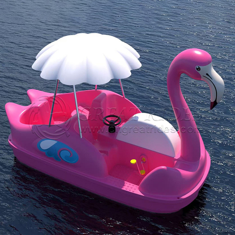 High Quality 4 Person LLDEP Flamingo Electric Boat Water Pedalo Boat Electric Boat for Lake River