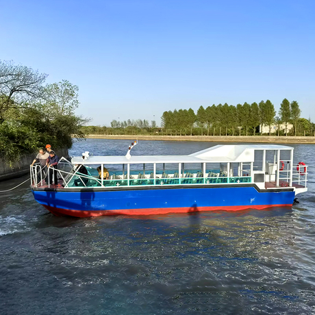 2025 Luxury Aluminum Ferry Passenger Boats 60 Person Tourist Boat 12.5m 41feet Catamaran Fast Ferry Boat for Sale