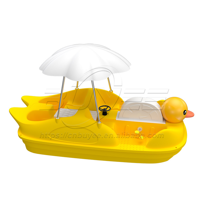 Hot Sale Luxury Electric Boat 4 Persons PE Paddle Boat Water Leisure Amusement Equipment for Water Park