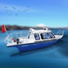 Best-selling 5.5m 19ft Aluminium Sporty Boat Cabin Yacht 6 People Capacity Fishing Vessel 