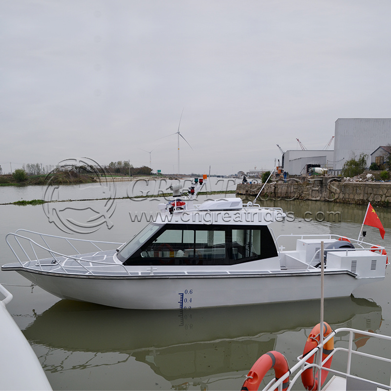 Aluminium Water Leisure Tour Boat 25 Feet 7.5 Meters Rescue Boat High Speed Patrol Boat 
