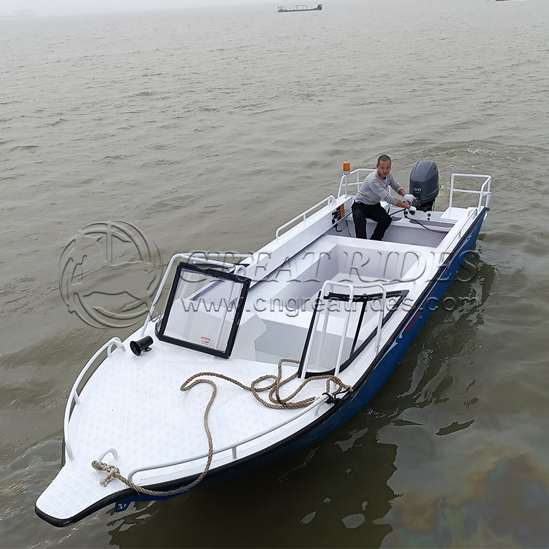 Outboard Engine Speed boat Aluminium 6m 19.7ft Passenger Vessel Sporty Yachts For Sailing 