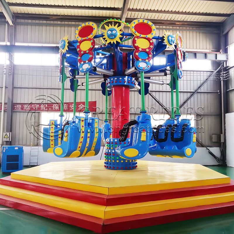 Family Funfair Attraction Mechanical Rides Rotating Airborne Shot Entertainment Jet Ride For Sale