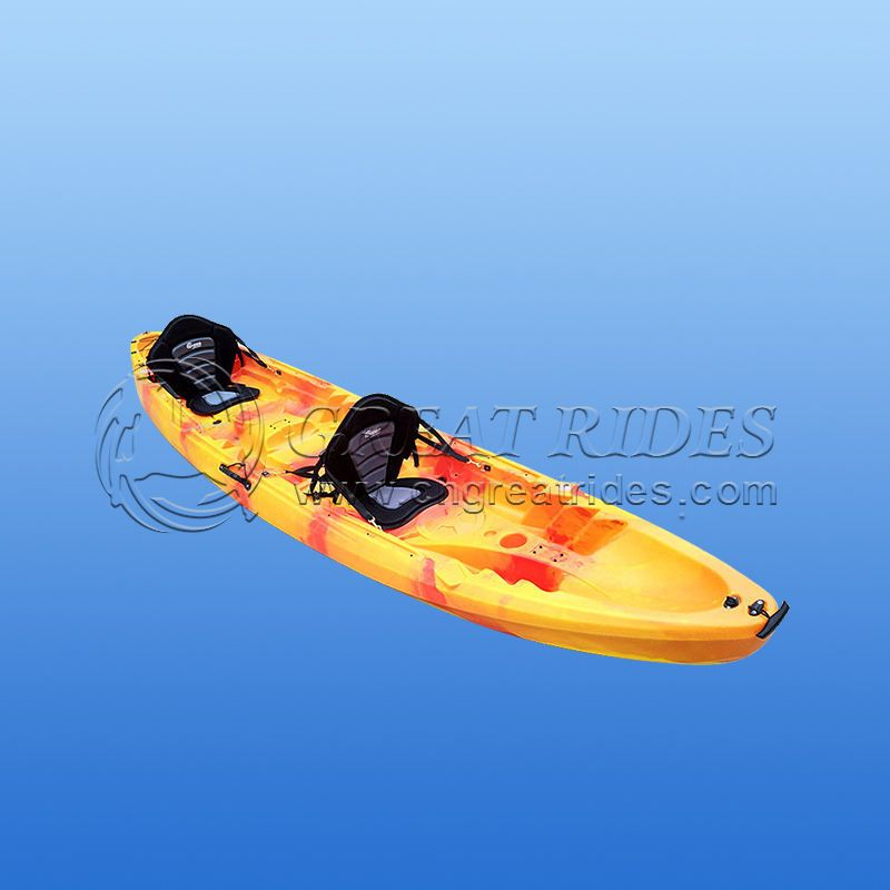 Good Quality 2 Person Fishing Rowing Boat Cheap Plastic Paddle Kayak for Sale