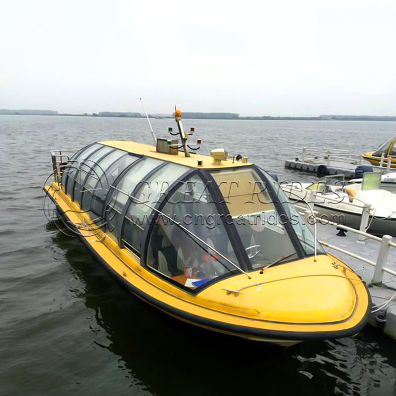 Good Quality Passenger Boat Fiberglass Hull Ferry Boat Water Taxi High Speed Ship for sale