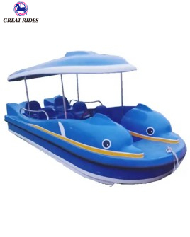 High Quality Good Renting Business Water Fiberglass Boat 6 Seats Electric Motor Boat for Sale