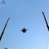 Thrilling amusement park jumping games human slingshot bungee rocket ride