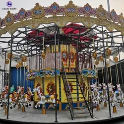 Hot Selling Kids Amusement Park Rides Double Floor Carousel Merry Go Round for Sale