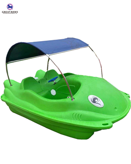 Plastic 2 seats shark leisure PE pedal boat for sale