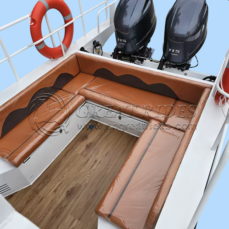Newest Design 30.2ft/9.2m Aluminum Fishing Boat Console Cabin House Fishing Boat 12-14 Seats Luxury Boat Yacht
