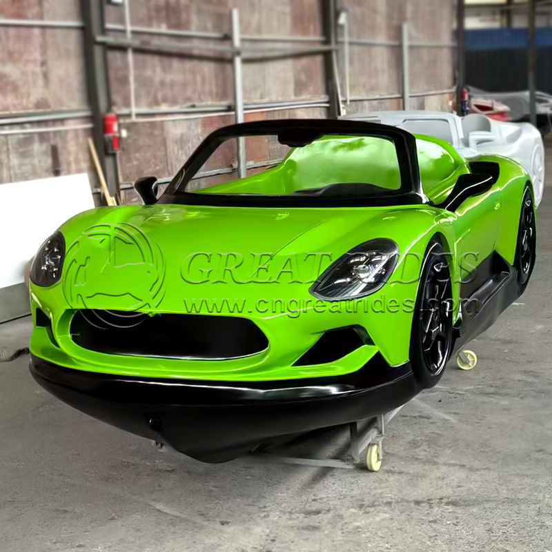 Wholesale Price 5.3m/17.4ft Water Entertainment and Fun Jet Car Boat Water Sports Fuel-Type Super Car Boat