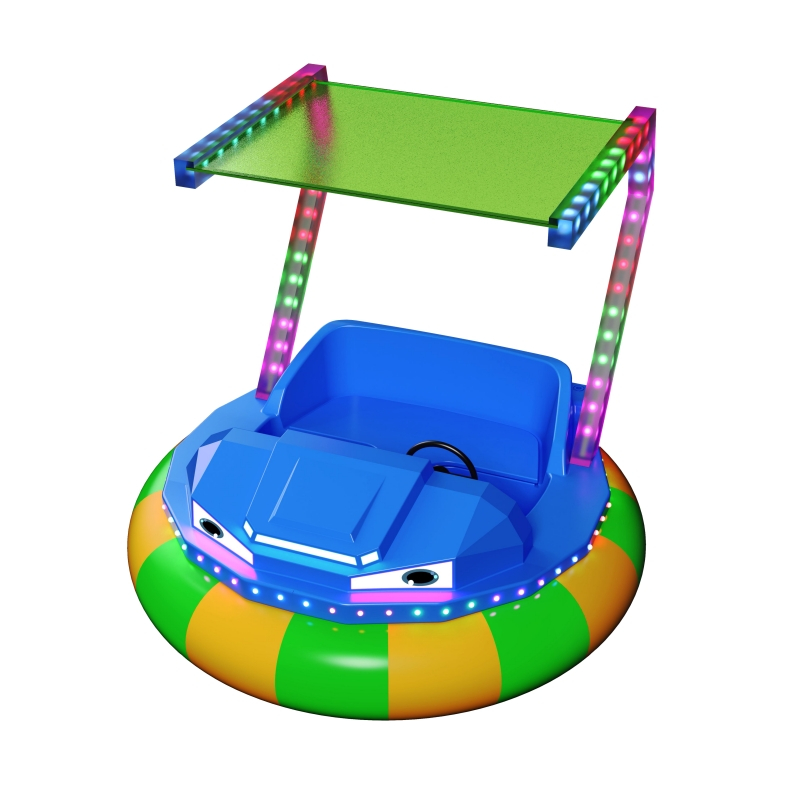 Top Quality LLDPE Attractions Leisure Offshore Battery Bumper Boat With Sunshade 