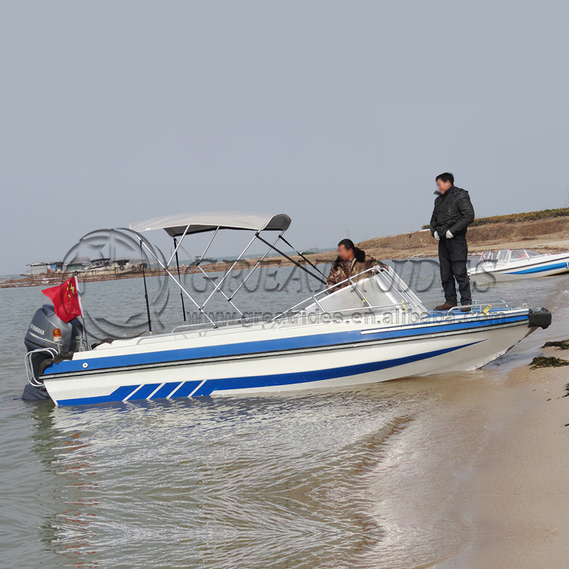 5.9m Outboard Engine Motor Fishing Vessel 19.4 Feet Fiberglass Speed Boat 