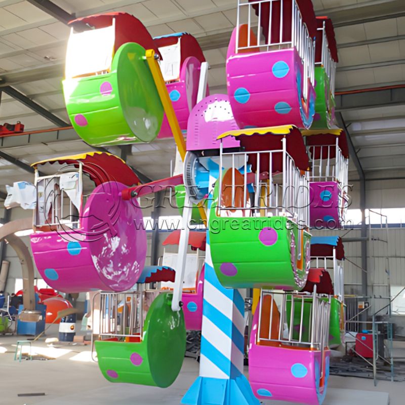 Attractive funfair kids amusement games 20 seats mini ferris wheel rides for sale 