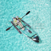 Manufacturers Leisure Clear Kayak Small Transparent Canoe Lake Fishing Rowing Boat 