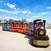 Outdoor Amusement Park Electric Steam Train Vintage Style Royal Retro Trackless Train Adults Tourist Trolley Train