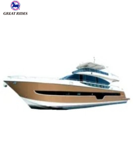 High Speed V-shaped Fluid Design Luxury Yacht Made in China Cabin Cruise Boat Fiberglass Ship for Sale