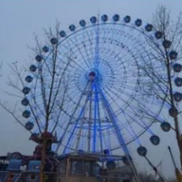 Manufacturer Price Fun Children Park Leisure Games 216 Seats 65m Rotating Ferris Wheel Rides With Hanging Cabin 