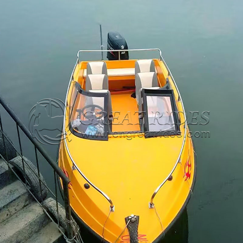 6m/19.6ft Luxury Boat Leisure Speed Boats for 12-15 Persons Fiberglass Fishing Boat for Sale