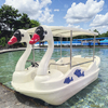 2025 New Design Battery Powered Swan Electric Boat 4.1m 5-Person PE Ride for Rental Use for Sale