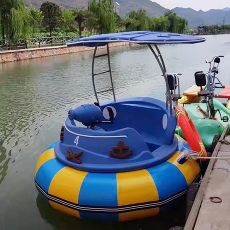 Cartoon Pirate Bumper Boat with 24V Battery and Joystick Control for Amusement Lakes and Rental Zones