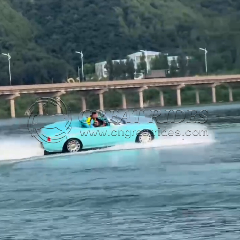 Popular Design 5.3m Water Racer Car with Outboard Engine Jet Ski Car Boat 5 Seats Water Sports Car Boat