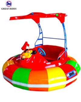 Top Quality LLDPE Attractions Leisure Offshore Battery Bumper Boat With Sunshade 