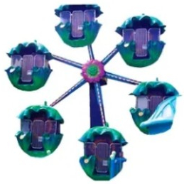 12 Seats Kids Eggplant Mini Ferris Wheel for Sale Large Outdoor Amusement Park Equipment Factory Price 