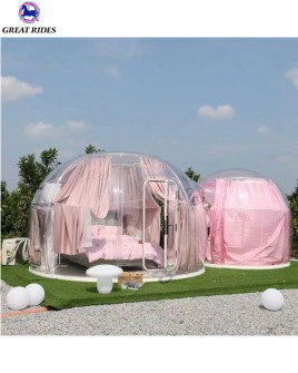 Outdoor Event Clear Waterproof PC Domes Glamping House Transparent Hiking Hotel 