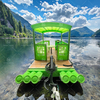 Traditional Bamboo Style Electric Boat 6-8 Persons with Battery Motor for Leisure Water Travel