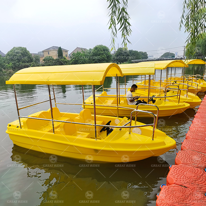 Water Park Hot Sell Low Price 5 Seats Small Plastic Electric Boat for Children and Adults